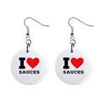 I love sauces Mini Button Earrings