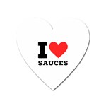 I love sauces Heart Magnet