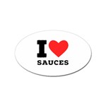 I love sauces Sticker Oval (100 pack)