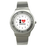 I love sauces Stainless Steel Watch