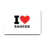 I love sauces Small Doormat