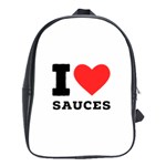 I love sauces School Bag (Large)