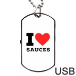 I love sauces Dog Tag USB Flash (Two Sides)