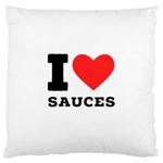 I love sauces Large Cushion Case (One Side)