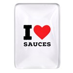 I love sauces Rectangular Glass Fridge Magnet (4 pack)