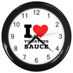 I love tomatoes sauce Wall Clock (Black)