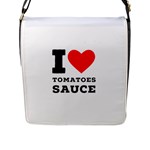 I love tomatoes sauce Flap Closure Messenger Bag (L)