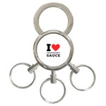 I love cranberry sauce 3-Ring Key Chain