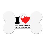 I love cranberry sauce Dog Tag Bone (Two Sides)