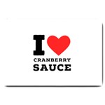 I love cranberry sauce Large Doormat