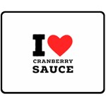 I love cranberry sauce Fleece Blanket (Medium)