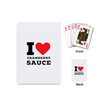 I love cranberry sauce Playing Cards Single Design (Mini)