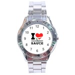 I love cranberry sauce Stainless Steel Analogue Watch