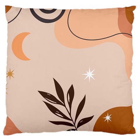 Abstract Art Boho Star Moon Large Cushion Case (Two Sided)  from ArtsNow.com Back