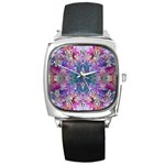 Roses Liquify Square Metal Watch