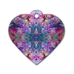 Roses Liquify Dog Tag Heart (Two Sides) from ArtsNow.com Back
