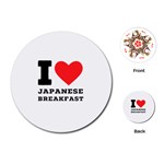 I love Japanese breakfast  Playing Cards Single Design (Round)