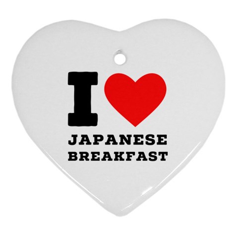 I love Japanese breakfast  Heart Ornament (Two Sides) from ArtsNow.com Front