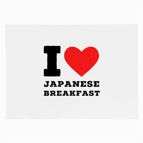 I love Japanese breakfast  Large Glasses Cloth (2 Sides) from ArtsNow.com Front