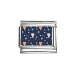 Cute Astronaut Cat With Star Galaxy Elements Seamless Pattern Italian Charm (9mm)