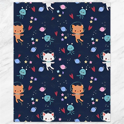 Cute Astronaut Cat With Star Galaxy Elements Seamless Pattern Canvas 16  x 20  from ArtsNow.com 15.75 x19.29  Canvas - 1