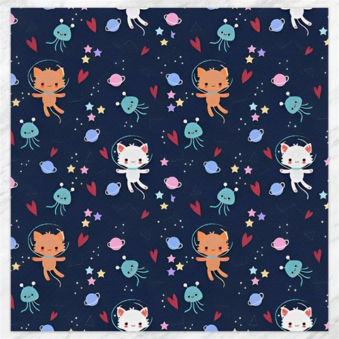 Cute Astronaut Cat With Star Galaxy Elements Seamless Pattern Canvas 20  x 20  from ArtsNow.com 19 x19.27  Canvas - 1