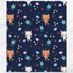 Cute Astronaut Cat With Star Galaxy Elements Seamless Pattern Canvas 20  x 24 