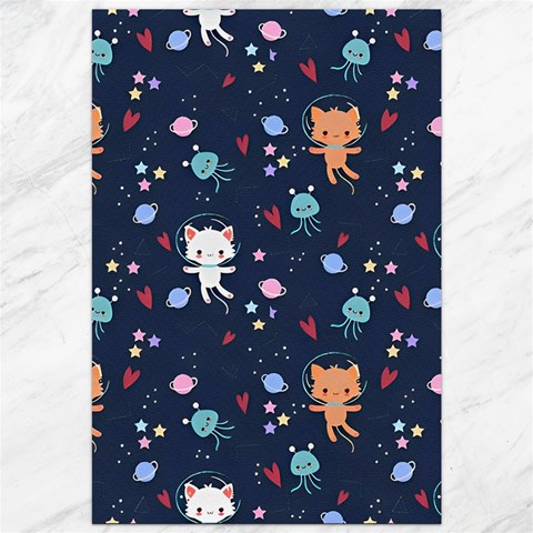 Cute Astronaut Cat With Star Galaxy Elements Seamless Pattern Canvas 20  x 30  from ArtsNow.com 19.62 x28.9  Canvas - 1