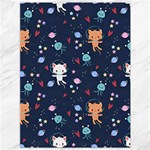 Cute Astronaut Cat With Star Galaxy Elements Seamless Pattern Canvas 36  x 48 