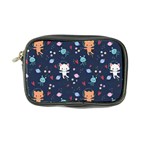 Cute Astronaut Cat With Star Galaxy Elements Seamless Pattern Coin Purse