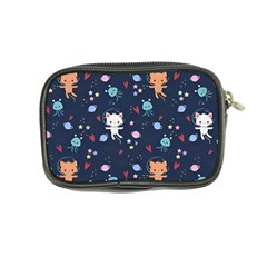 Cute Astronaut Cat With Star Galaxy Elements Seamless Pattern Coin Purse from ArtsNow.com Back