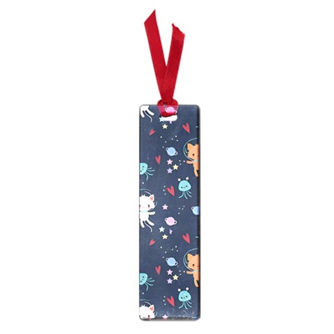 Cute Astronaut Cat With Star Galaxy Elements Seamless Pattern Small Book Marks from ArtsNow.com Front