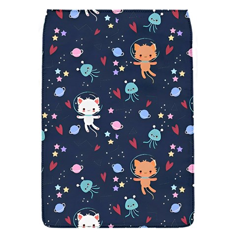 Cute Astronaut Cat With Star Galaxy Elements Seamless Pattern Removable Flap Cover (S) from ArtsNow.com Front