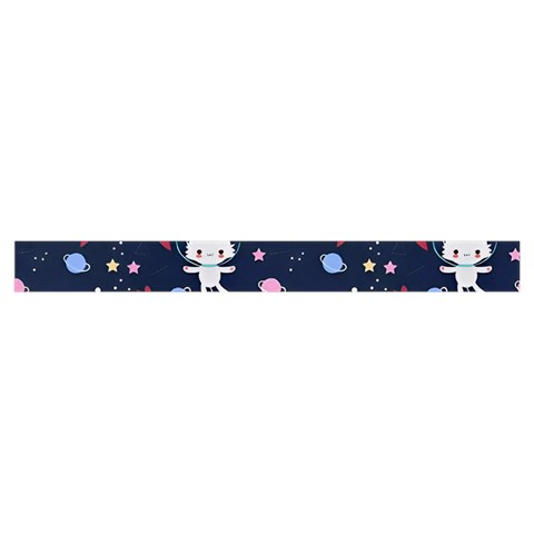 Cute Astronaut Cat With Star Galaxy Elements Seamless Pattern Zipper Grocery Tote Bag from ArtsNow.com Strap