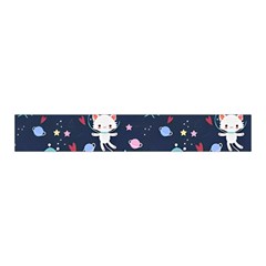 Cute Astronaut Cat With Star Galaxy Elements Seamless Pattern Midi Wrap Pencil Skirt from ArtsNow.com Waistband