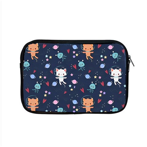 Cute Astronaut Cat With Star Galaxy Elements Seamless Pattern Apple MacBook Pro 15  Zipper Case from ArtsNow.com Front