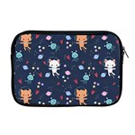 Cute Astronaut Cat With Star Galaxy Elements Seamless Pattern Apple MacBook Pro 17  Zipper Case