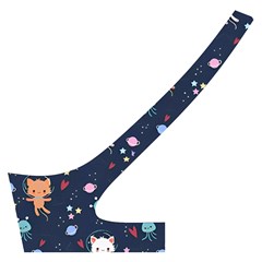 Cute Astronaut Cat With Star Galaxy Elements Seamless Pattern Cross Back Hipster Bikini Set from ArtsNow.com Back Left