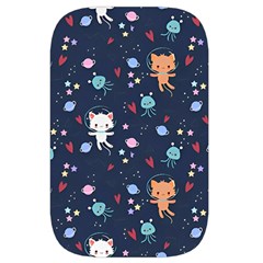Cute Astronaut Cat With Star Galaxy Elements Seamless Pattern Waist Pouch (Small) from ArtsNow.com Front