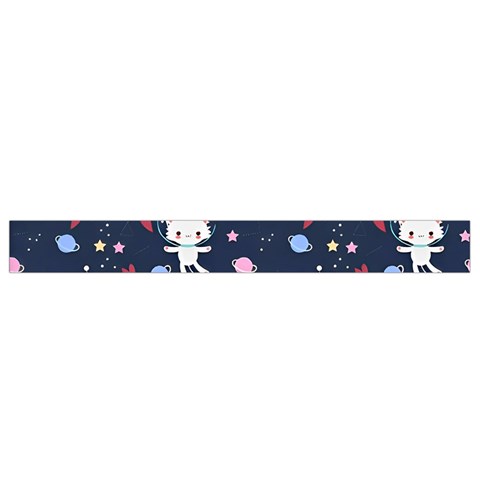 Cute Astronaut Cat With Star Galaxy Elements Seamless Pattern Waist Pouch (Small) from ArtsNow.com Bottom