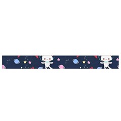 Cute Astronaut Cat With Star Galaxy Elements Seamless Pattern Waist Pouch (Small) from ArtsNow.com Bottom
