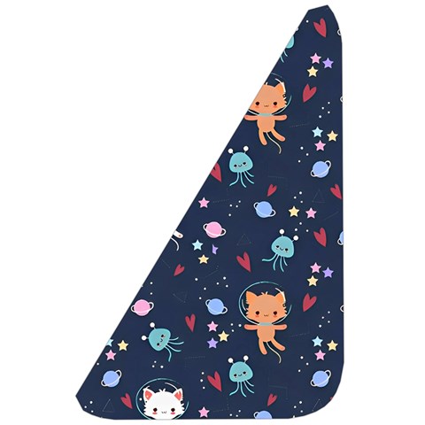 Cute Astronaut Cat With Star Galaxy Elements Seamless Pattern Belt Pouch Bag (Small) from ArtsNow.com Front Left