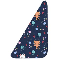 Cute Astronaut Cat With Star Galaxy Elements Seamless Pattern Belt Pouch Bag (Small) from ArtsNow.com Front Left