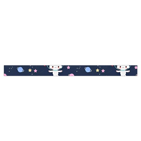 Cute Astronaut Cat With Star Galaxy Elements Seamless Pattern Wristlet Pouch Bag (Small) from ArtsNow.com Strap Inside