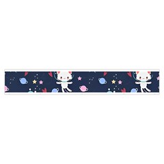 Cute Astronaut Cat With Star Galaxy Elements Seamless Pattern Make Up Case (Medium) from ArtsNow.com Zipper Front