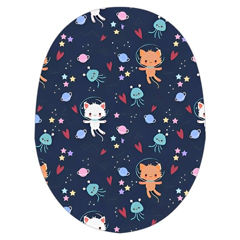Cute Astronaut Cat With Star Galaxy Elements Seamless Pattern Microwave Oven Glove from ArtsNow.com Palm
