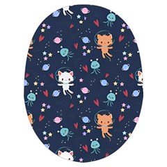 Cute Astronaut Cat With Star Galaxy Elements Seamless Pattern Microwave Oven Glove from ArtsNow.com Palm