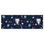 Cute Astronaut Cat With Star Galaxy Elements Seamless Pattern Banner and Sign 6  x 2 