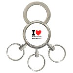 I love French breakfast  3-Ring Key Chain