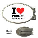 I love French breakfast  Money Clips (Oval) 